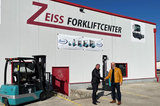 Roman Tahetl (re) und Rudolf Zeiss, Zeiss Forkliftcenter