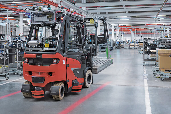 Linde Auf dem Weg zum autonomen Outdoor-Stapler