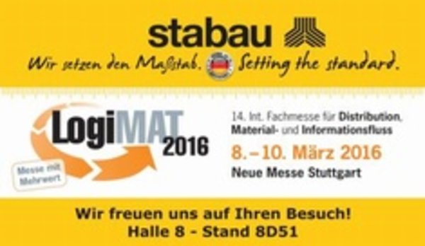 LOGIMAT 2016 - stabau ist dabei