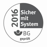 Das Gütesiegel der BG Holz und Metall verliehen bis 2016